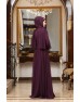 Efsane Büyük Beden Tesettür Abiye - Mor