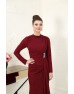 Nare Tesettür Abiye - Bordo