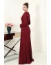 Nare Tesettür Abiye - Bordo