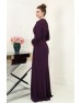 Nare Tesettür Abiye - Mor