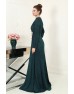 Nare Tesettür Abiye - Zümrüt